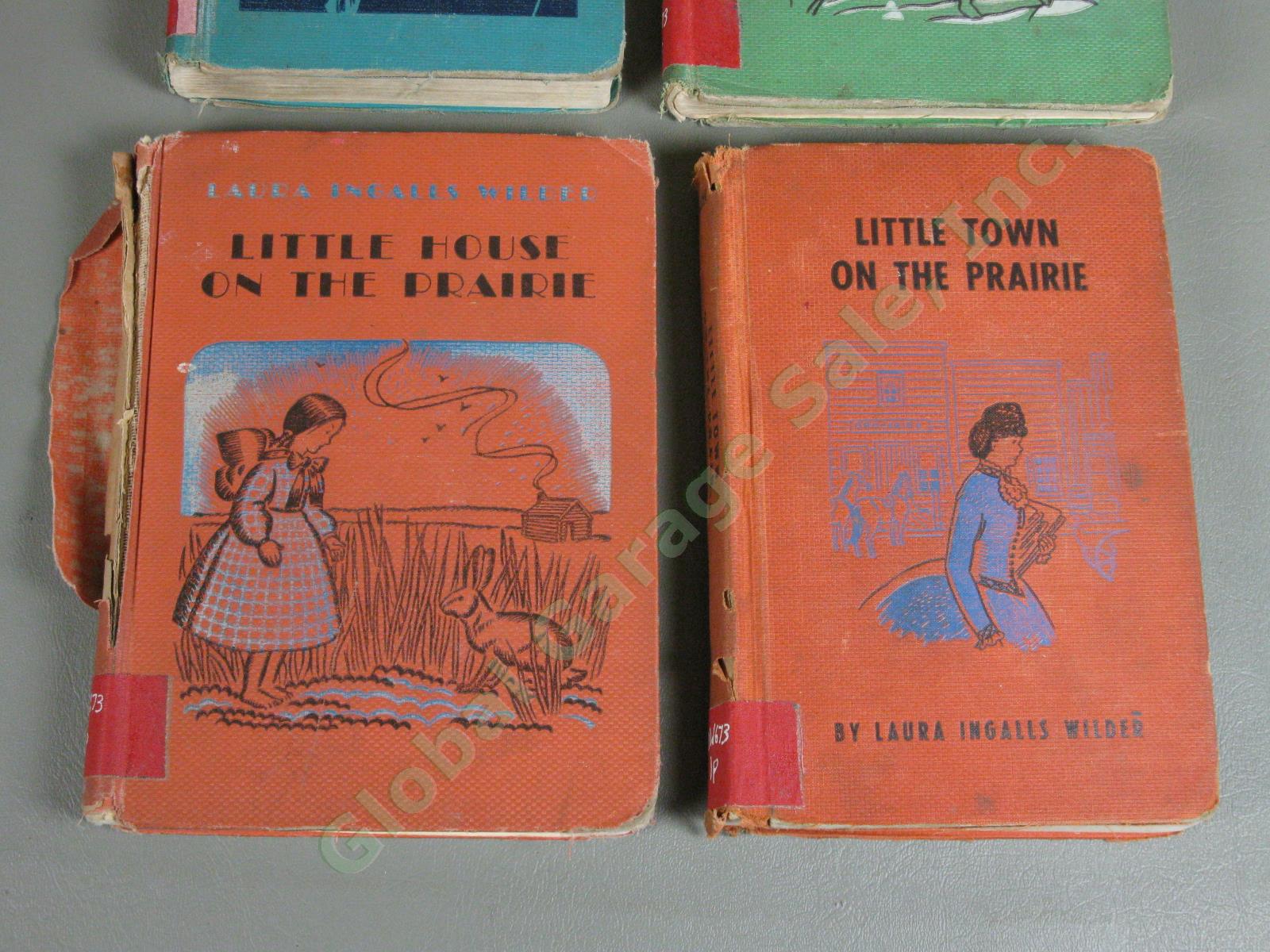 4 Laura Ingalls Wilder 1st Edition Book Set Lot 1935-41 Little House on Prairie 1