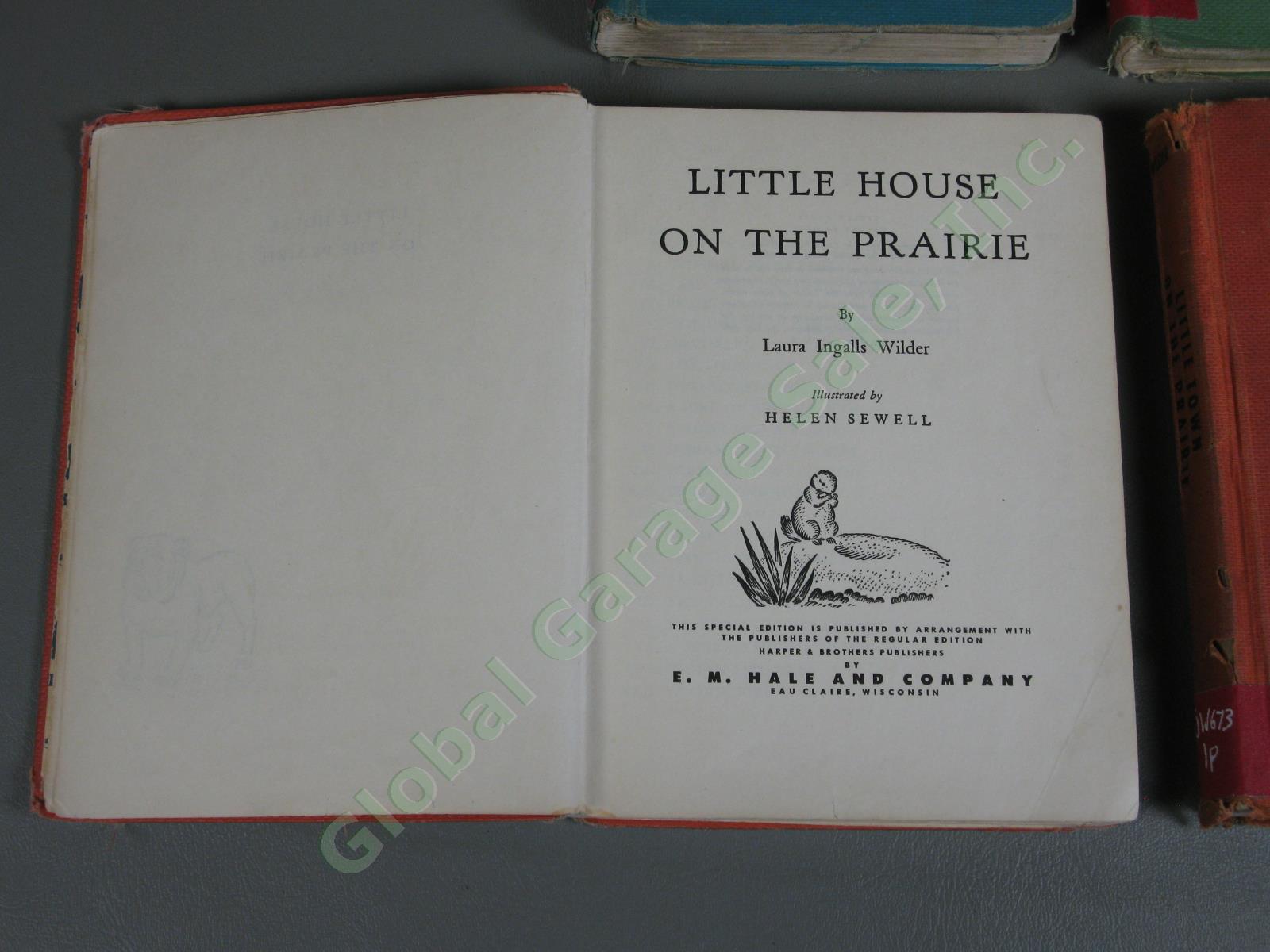 4 Laura Ingalls Wilder 1st Edition Book Set Lot 1935-41 Little House on Prairie 5