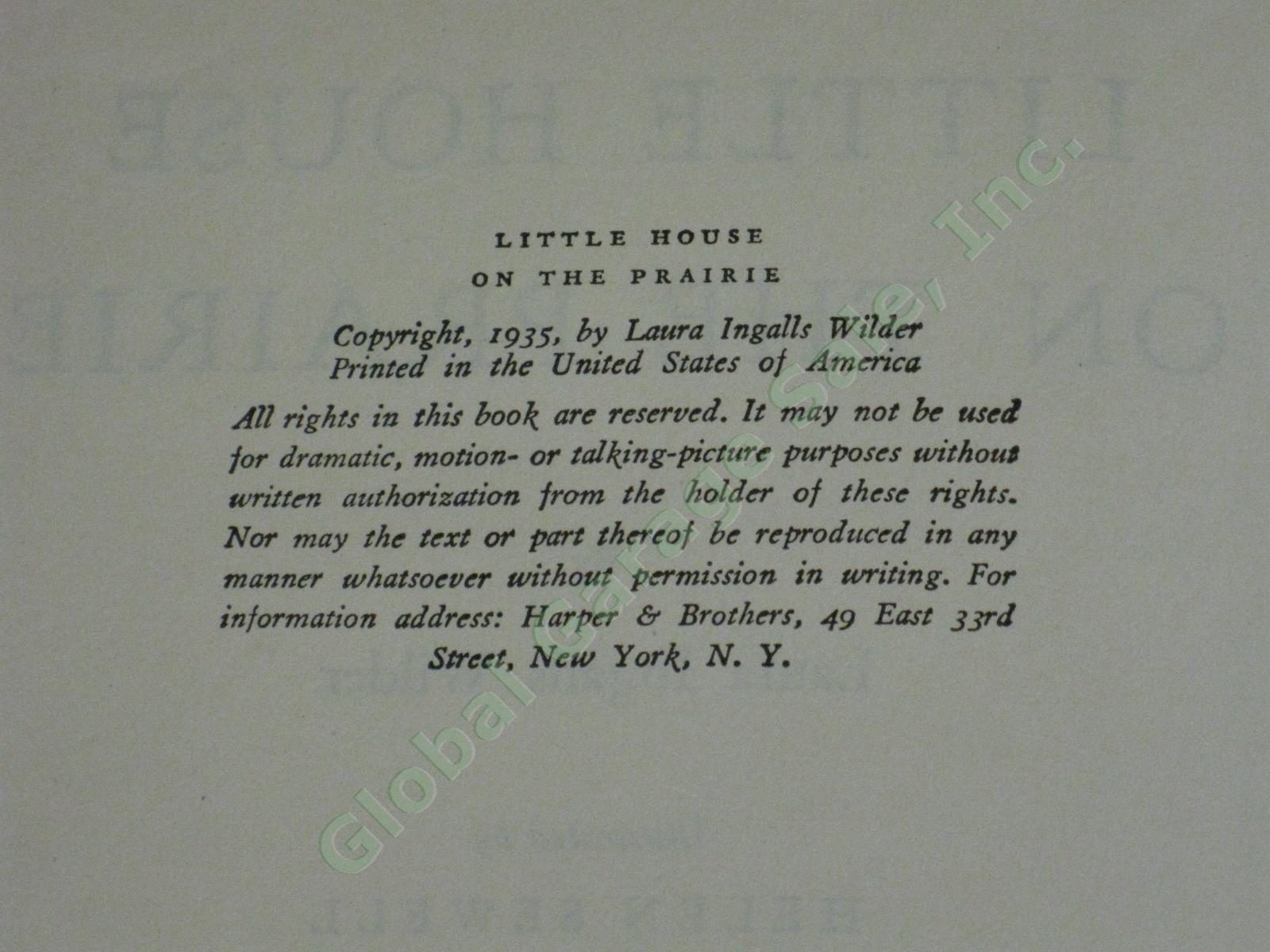 4 Laura Ingalls Wilder 1st Edition Book Set Lot 1935-41 Little House on Prairie 7