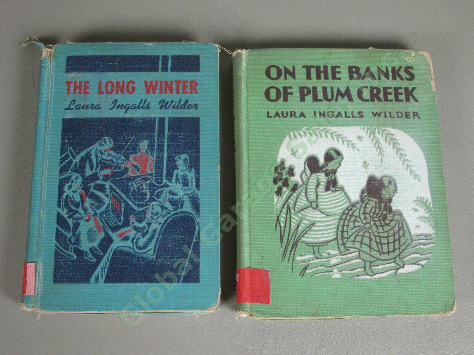 4 Laura Ingalls Wilder 1st Edition Book Set Lot 1935-41 Little House on Prairie 14