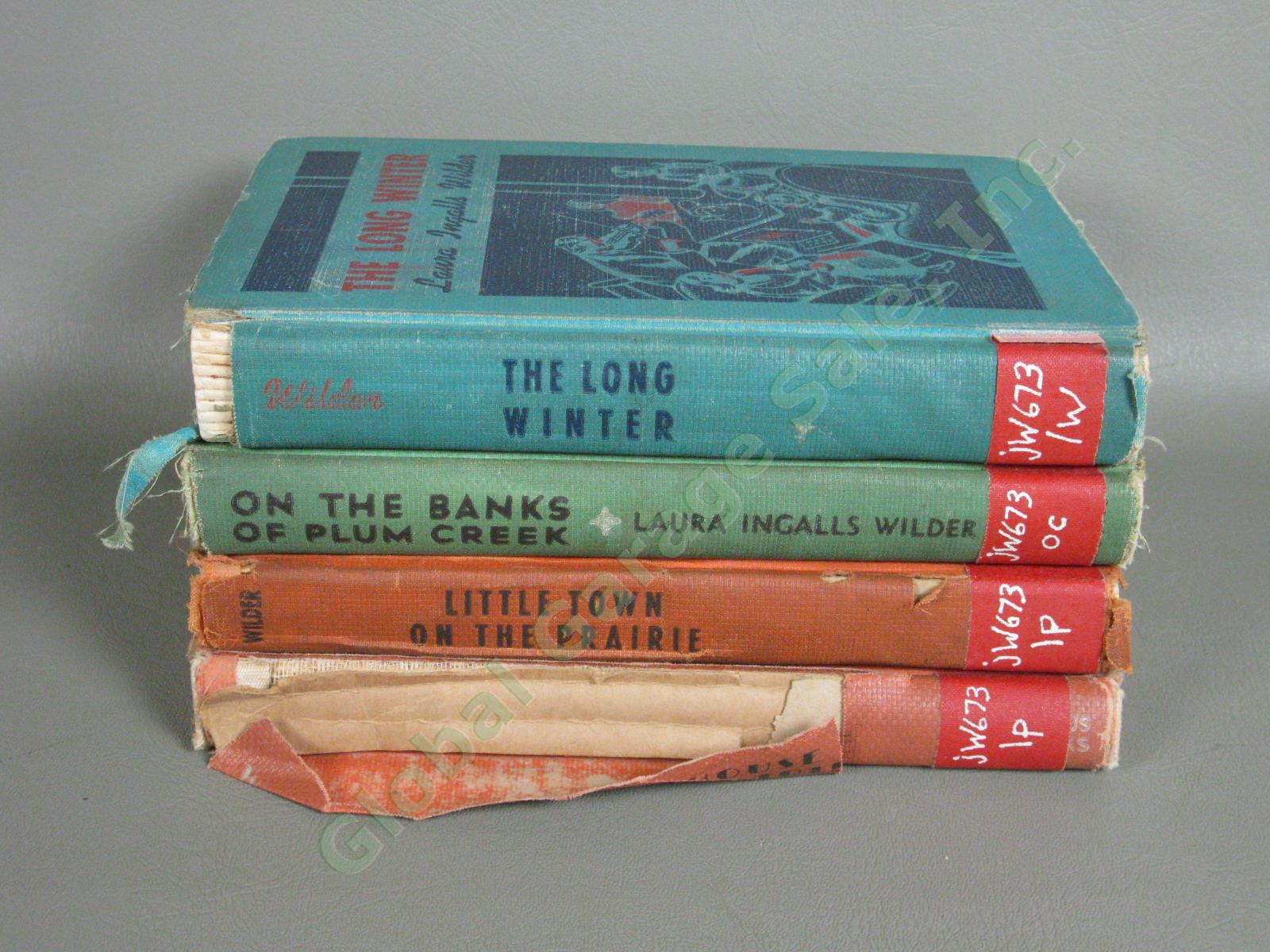 4 Laura Ingalls Wilder 1st Edition Book Set Lot 1935-41 Little House on Prairie 26