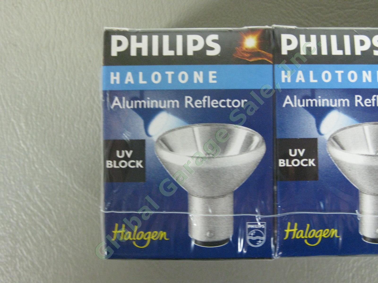 50 NEW Philips Halotone Light Bulb Lot 20w 12v UV Block 6434/FR Frosted 18° Set 2