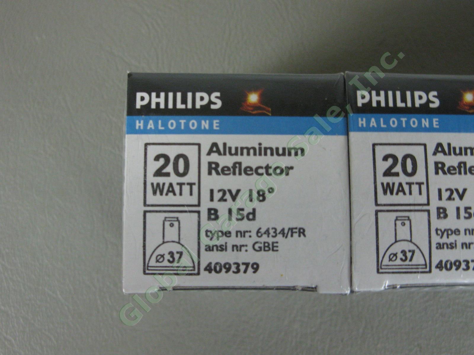 50 NEW Philips Halotone Light Bulb Lot 20w 12v UV Block 6434/FR Frosted 18° Set 4