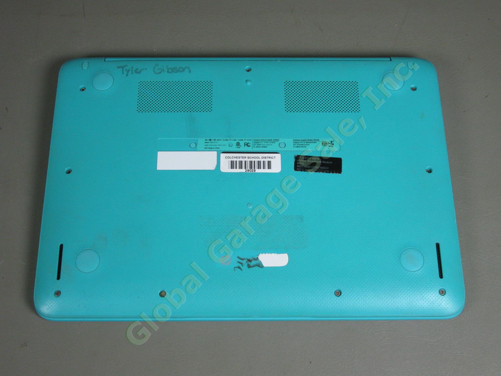 HP Chromebook 14" Ocean Turquoise Laptop 1.4GHz 4GB RAM 16GB SSD WiFi TPN-Q134 6