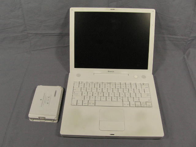 Apple Mac Macintosh iBook G4 Laptop Computer + Battery