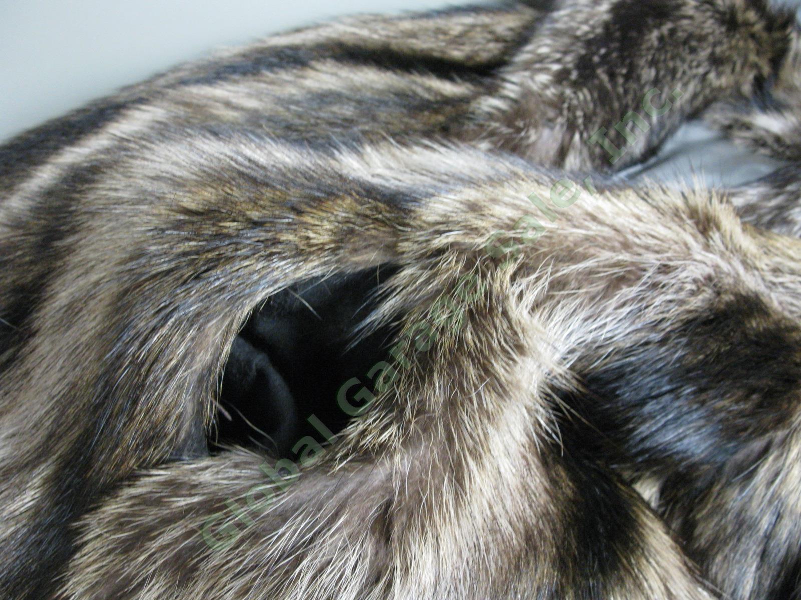 Vintage Fourrures Shuchat Raccoon Fur Full-Length Womens Coat + Hat Montreal CA 5