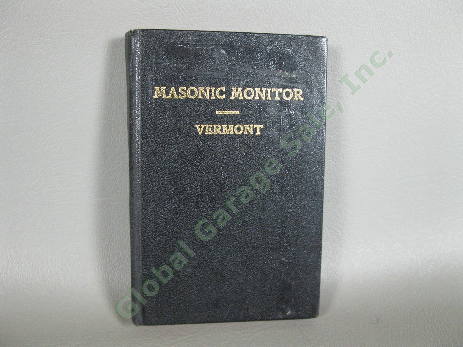 Antique 1800s Freemason Book Lot Masonic Monitor & Treatise On Self Knowledge NR 10