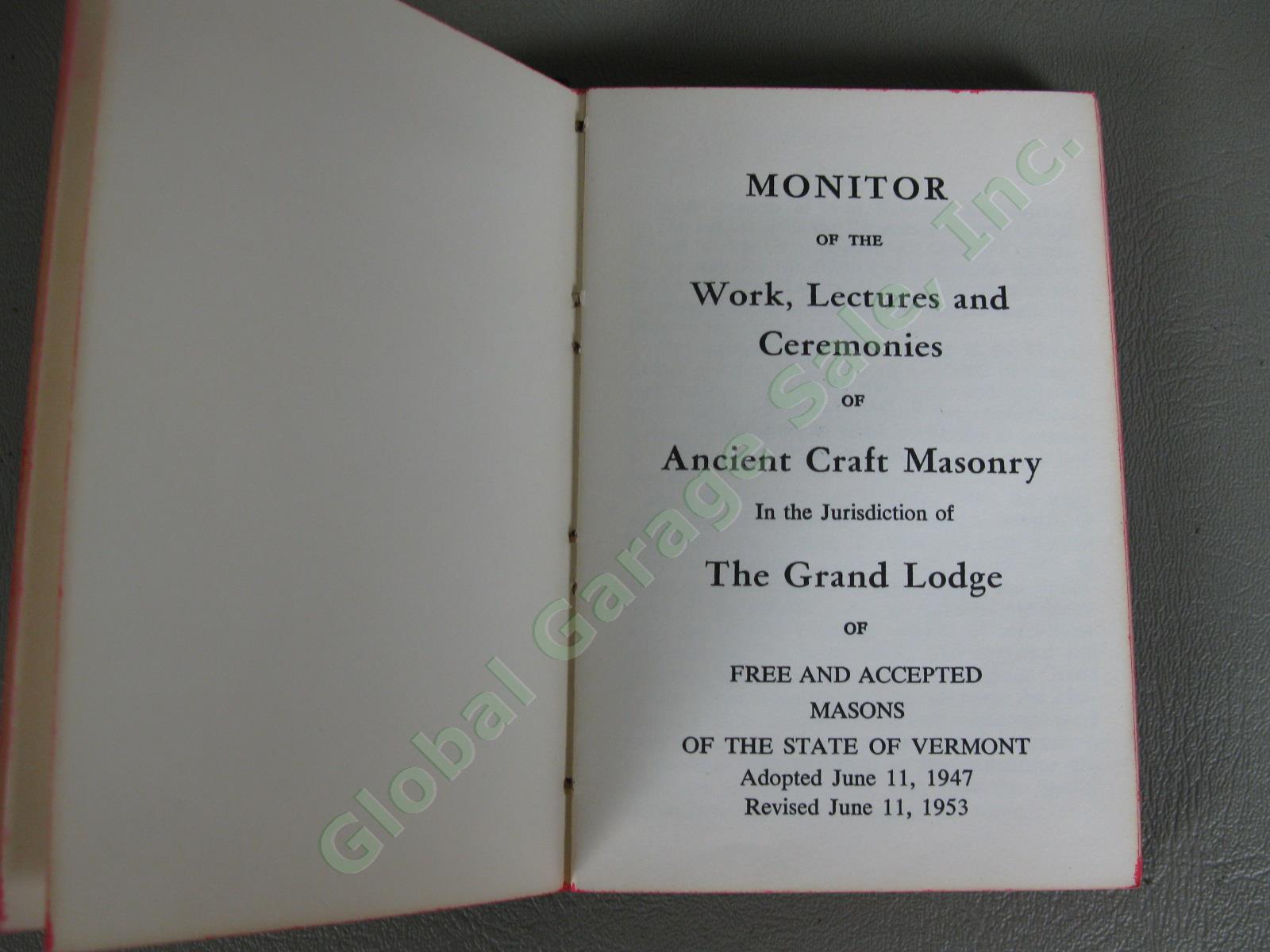 Antique 1800s Freemason Book Lot Masonic Monitor & Treatise On Self Knowledge NR 12