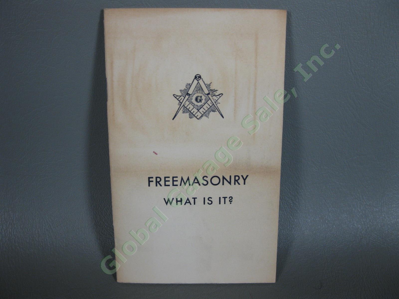 Antique 1800s Freemason Book Lot Masonic Monitor & Treatise On Self Knowledge NR 13