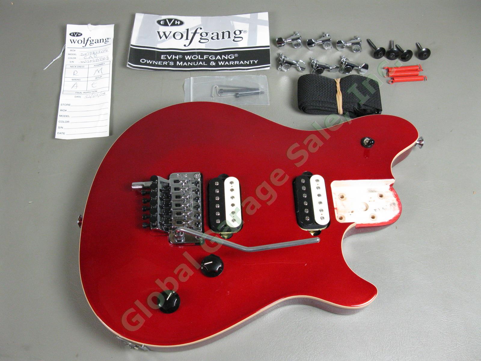2018 EVH Wolfgang Special Candy Apple Red Guitar Body Floyd Rose Tremolo +Extras