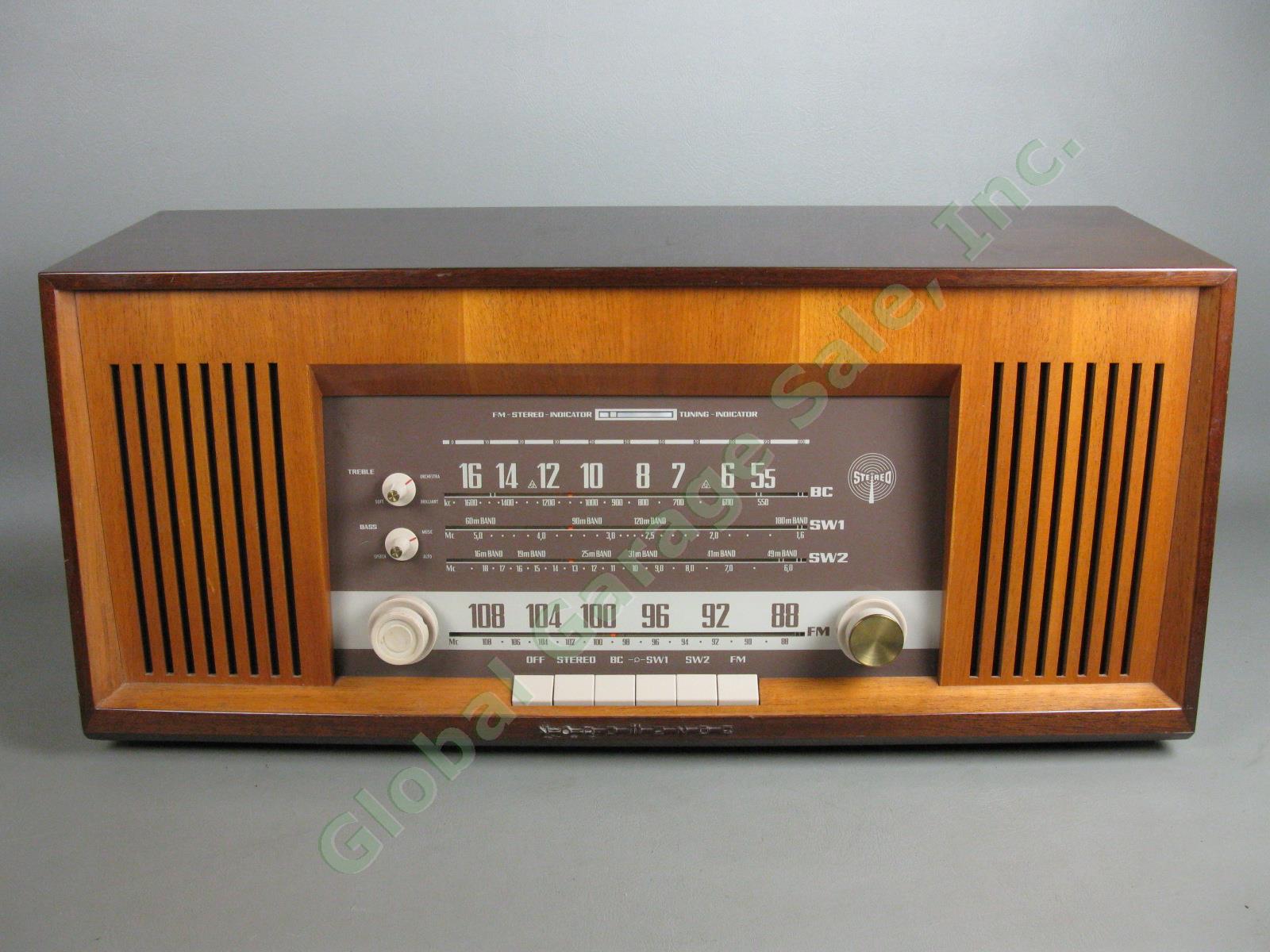 Vintage Nordmende Fidelio C Tube Radio Multiband AM/FM/Shortwave Tested DNW NR