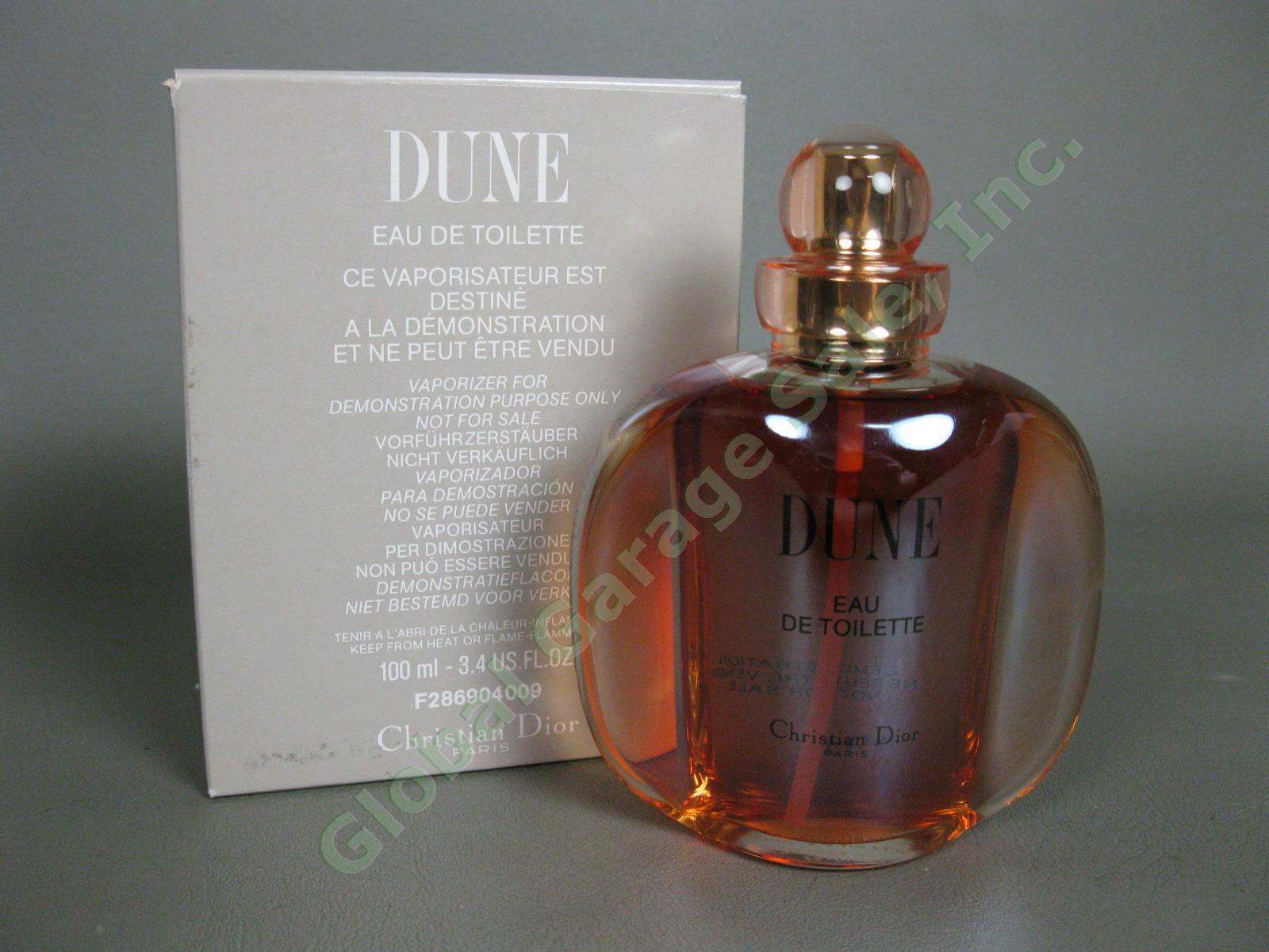 RARE Original Dune Christian Dior 3.4oz/100ml TESTER Demo Womens Eau De Toilette