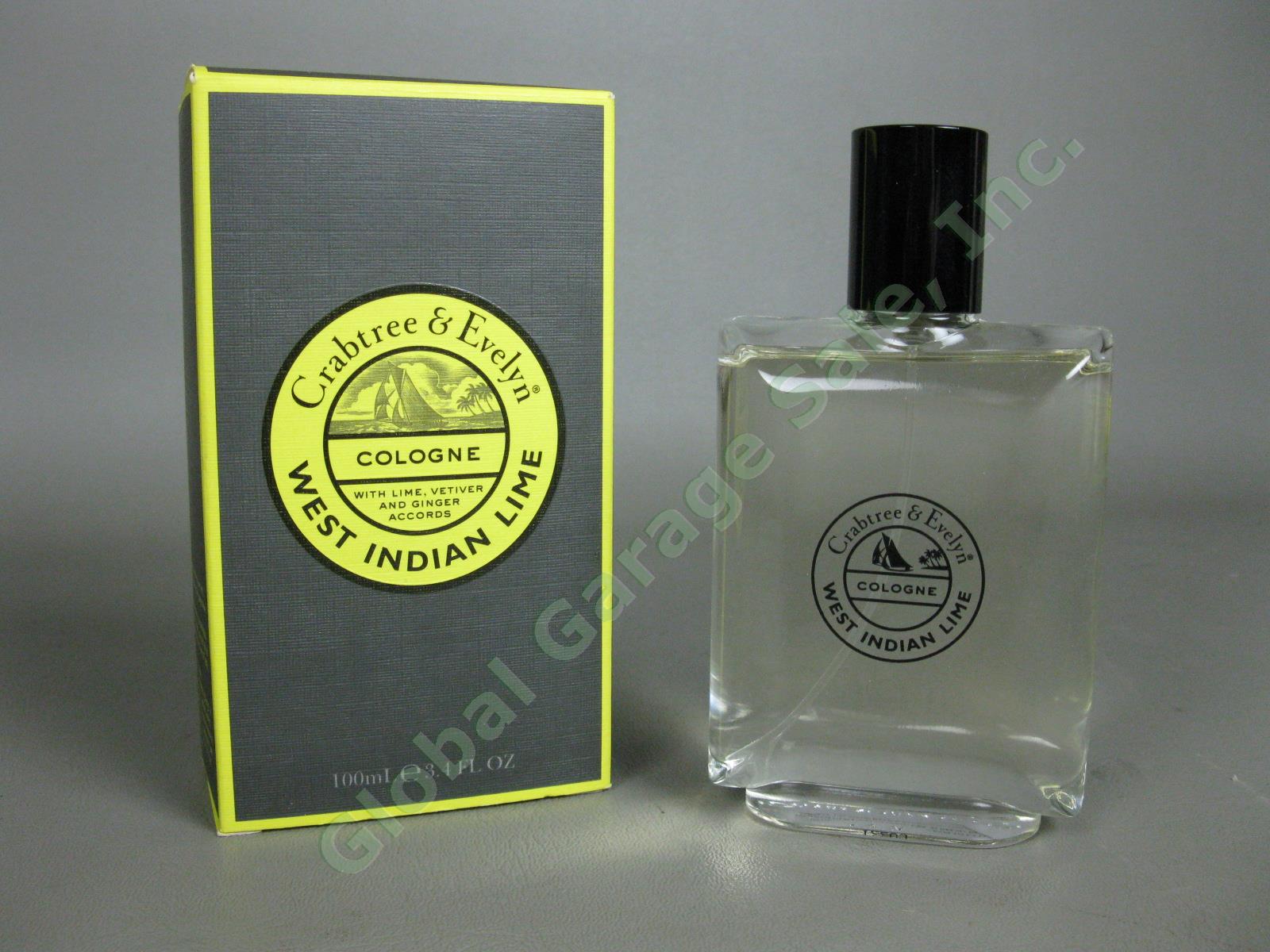 NEW Crabtree & Evelyn West Indian Lime Cologne 3.4oz/100mL Fragrance Spray NR