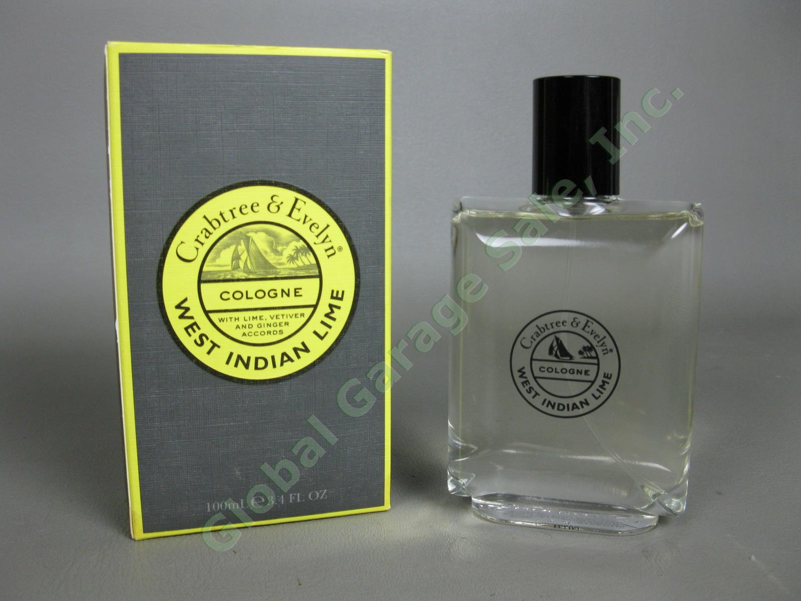 NEW Crabtree & Evelyn West Indian Lime Cologne 3.4oz/100mL Fragrance Spray NR