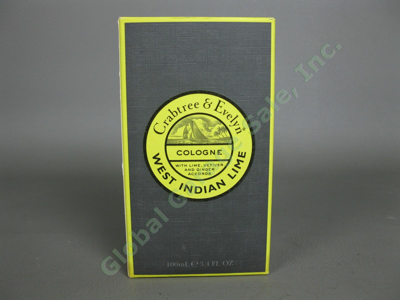 NEW Crabtree & Evelyn West Indian Lime Cologne 3.4oz/100mL Fragrance Spray NR 3