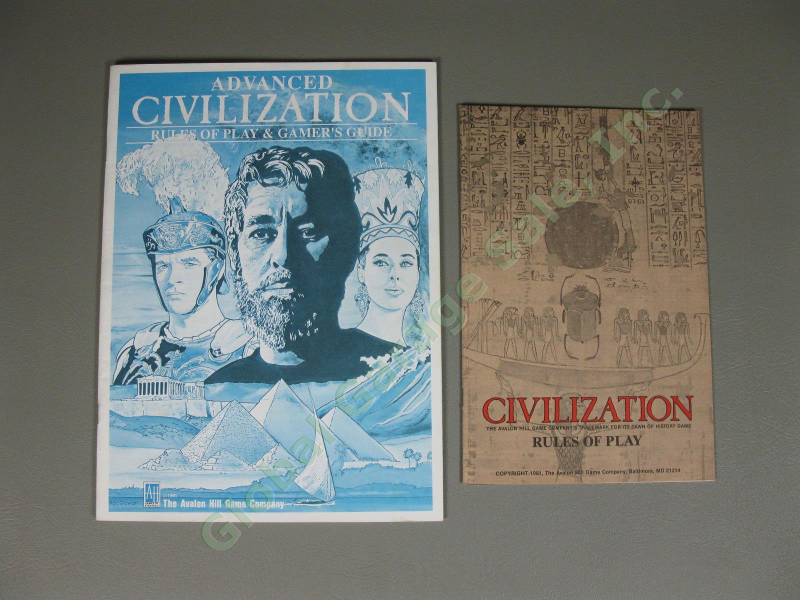 Advanced Civilization Original Game + Expansion of Heroic Age #8372 Avalon Hill 7