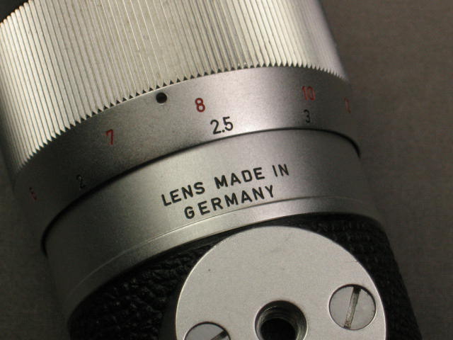 Leica Leitz Wetzlar Elmar M 135mm f4 Chrome Lens W/Caps 4
