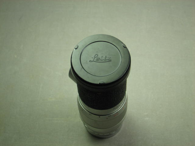 Leica Leitz Wetzlar Elmar M 135mm f4 Chrome Lens W/Caps 5