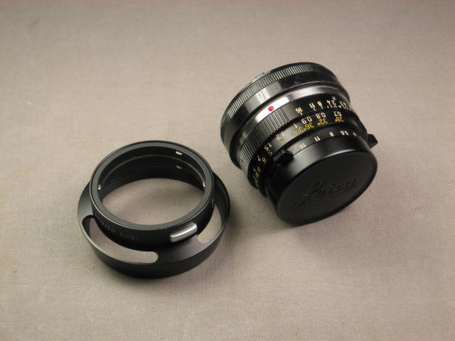 Leica Leitz Summicron M 35mm f2 Lens W/ Shade Black NR