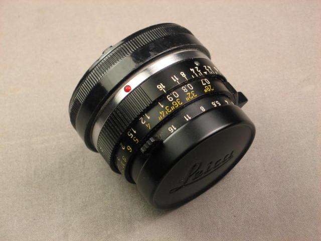 Leica Leitz Summicron M 35mm f2 Lens W/ Shade Black NR 1