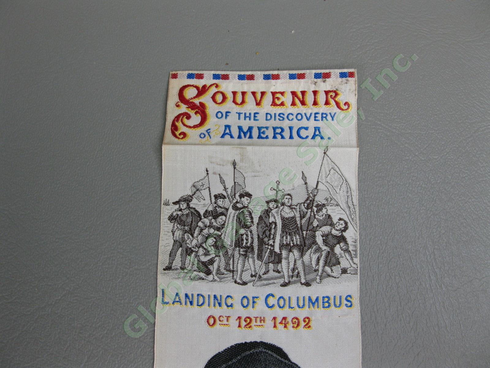 1892 1893 Columbus World Columbian Exposition Fair Silk Stevengraph Bookmark NR 2