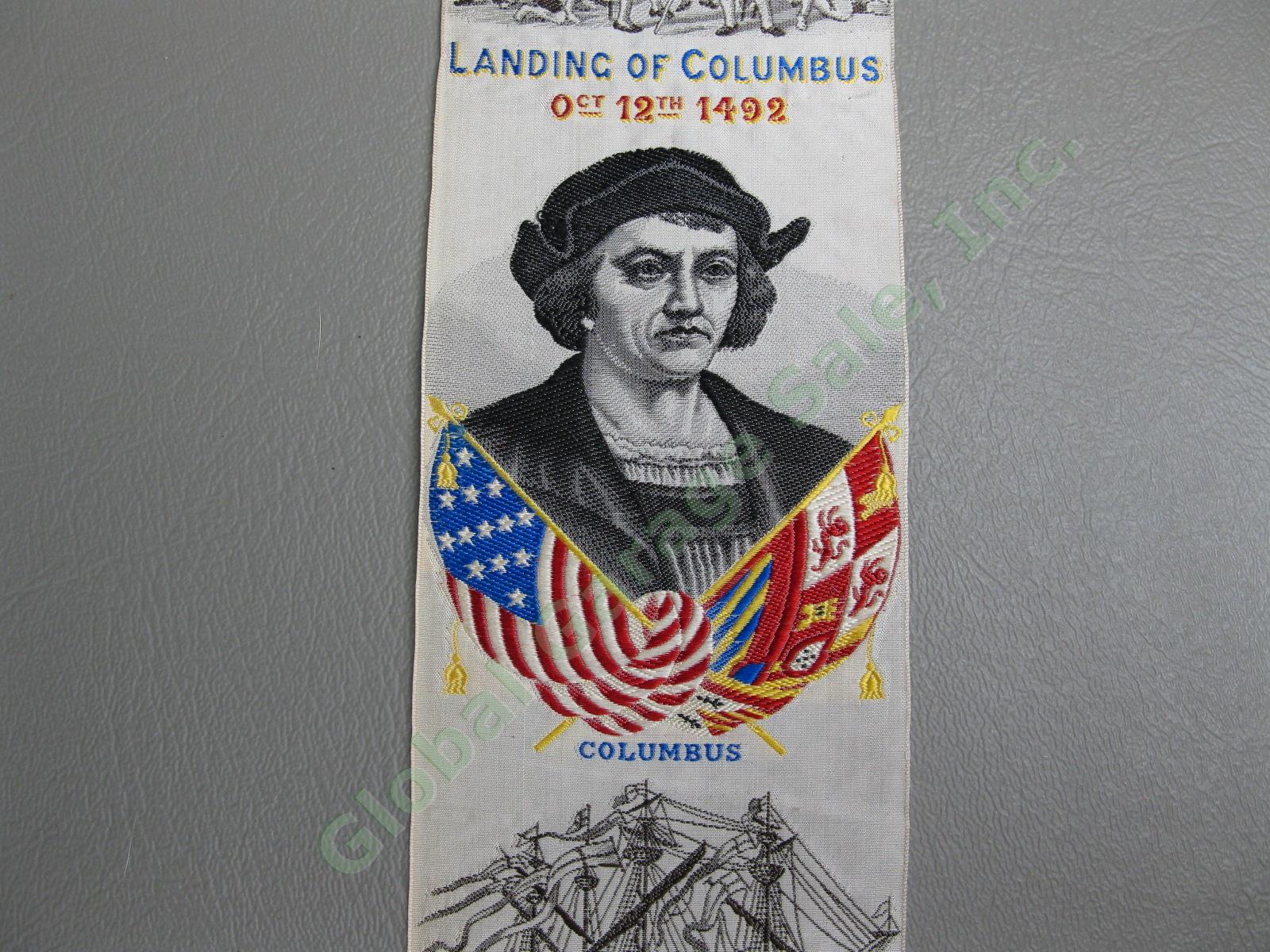 1892 1893 Columbus World Columbian Exposition Fair Silk Stevengraph Bookmark NR 3