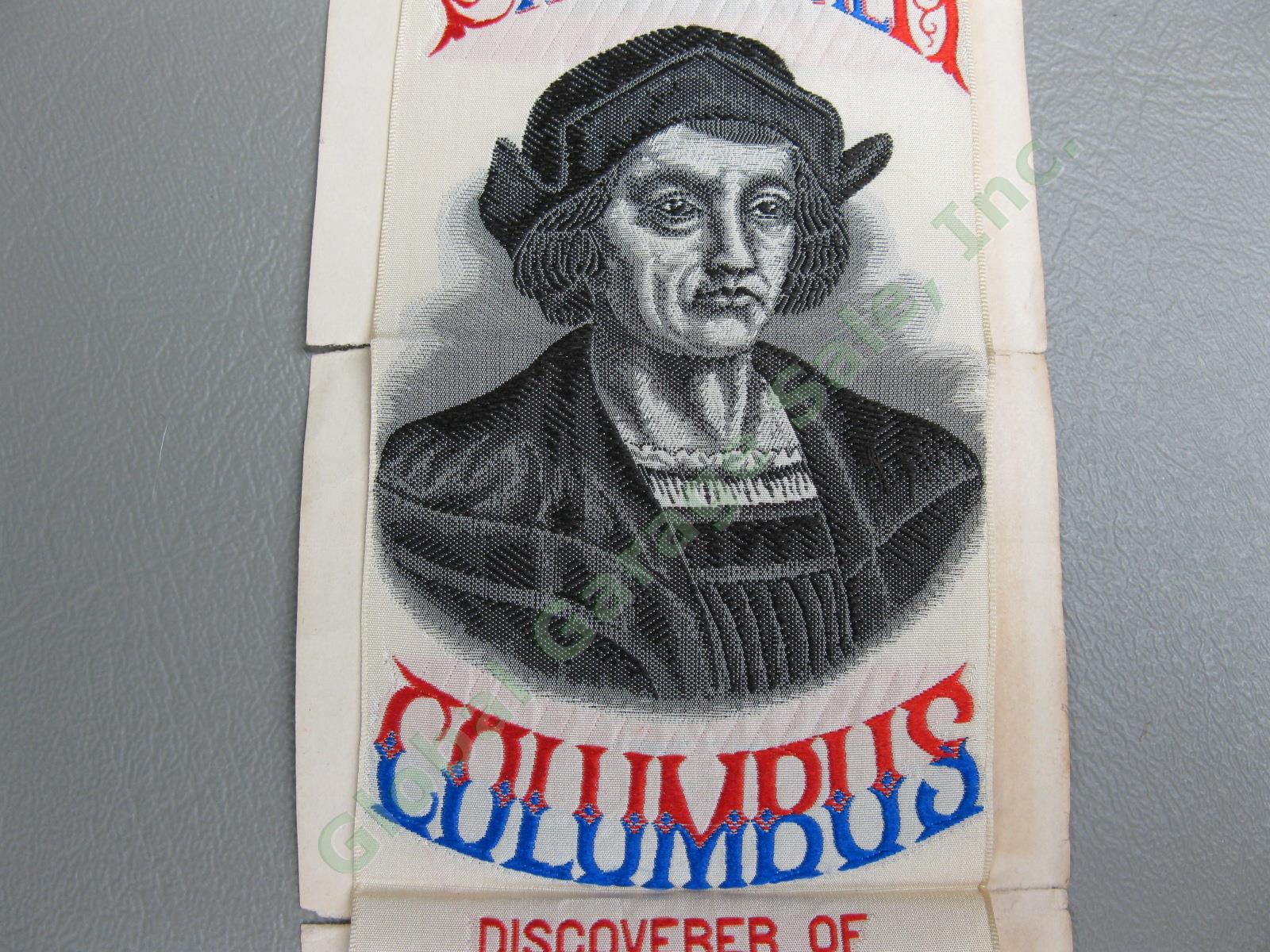 1892 1893 Columbus Day 400 World Columbian Exposition Fair Stevengraph Bookmark 5