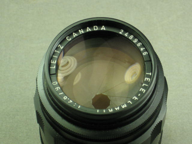 Leica Leitz Tele-Elmarit M f2.8 90mm Lens Black + Shade 3
