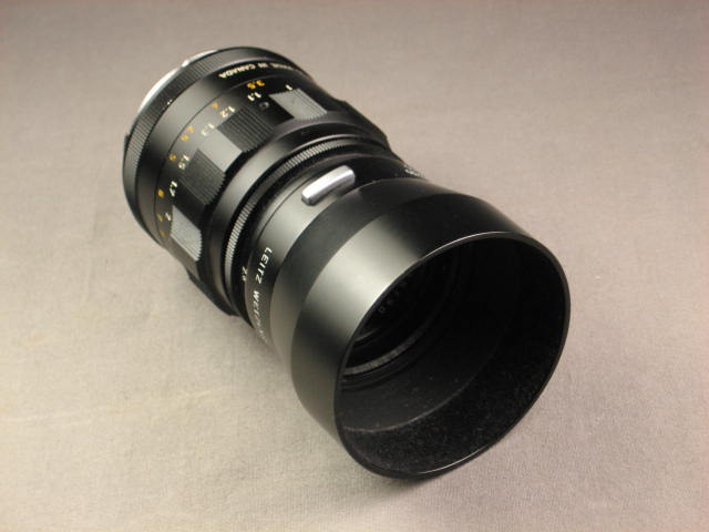 Leica Leitz Tele-Elmarit M f2.8 90mm Lens Black + Shade 8