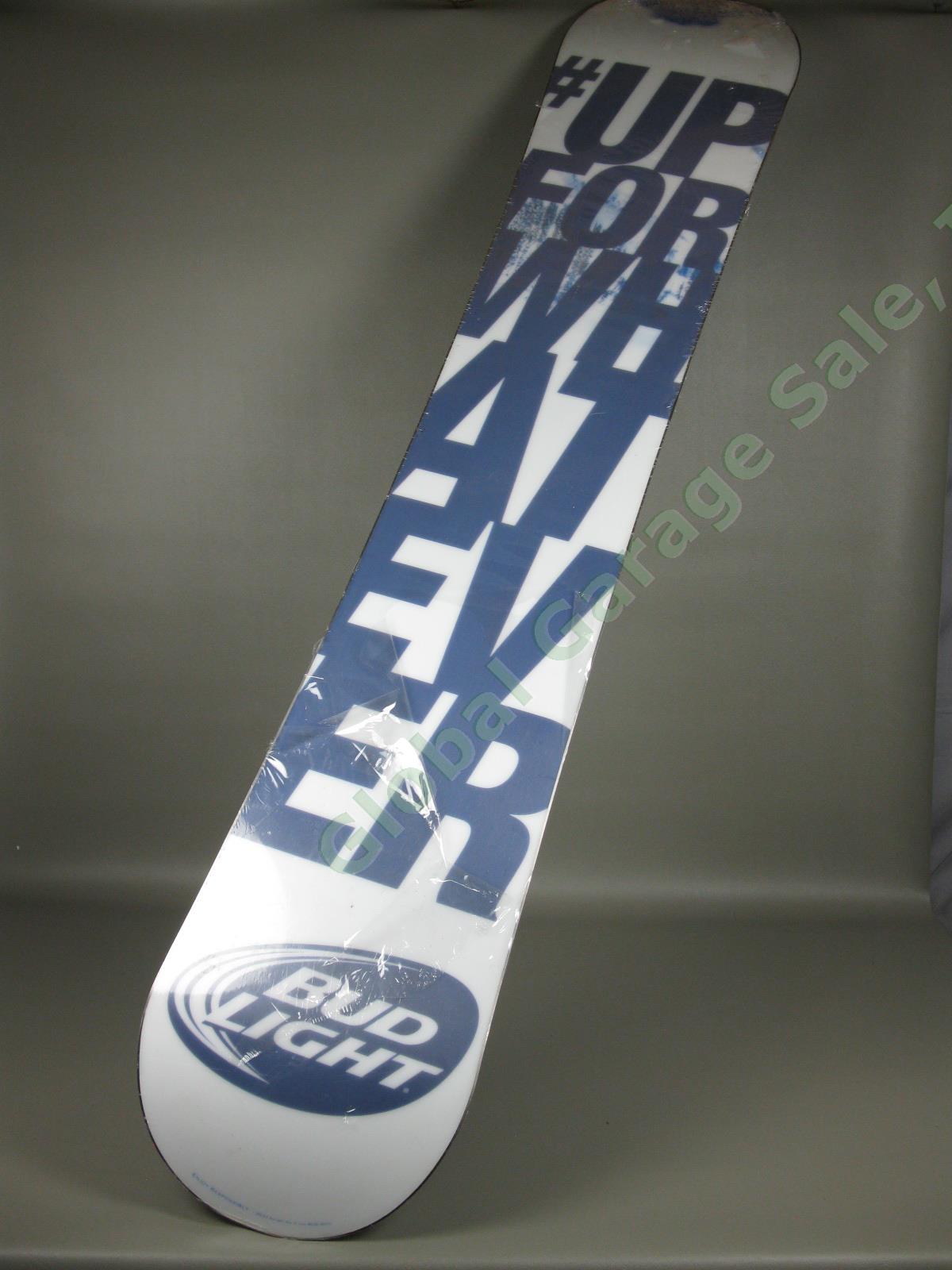 NEW Bud Light Bottle 60" Snowboard Sealed In Plastic Budweiser Beer Slogan 2015 1