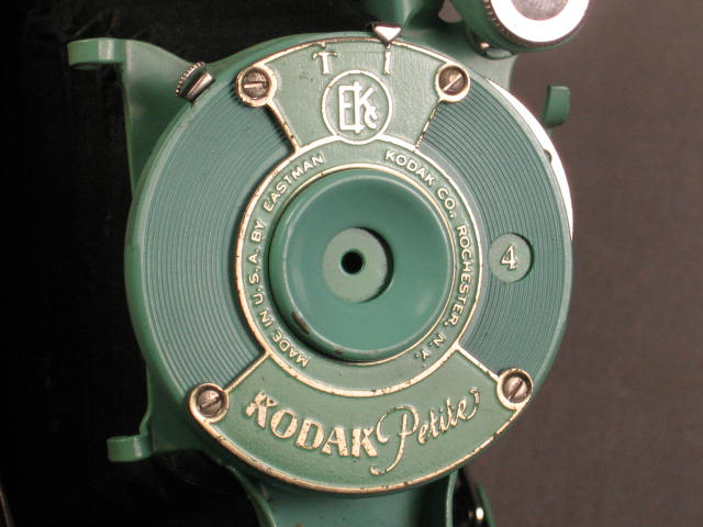 Kodak Petite Blue Art Deco Folding Vest Pocket Camera 3