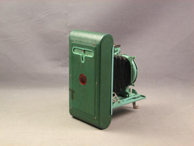 Kodak Petite Blue Art Deco Folding Vest Pocket Camera 4