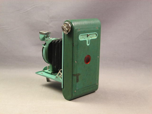 Kodak Petite Blue Art Deco Folding Vest Pocket Camera 5