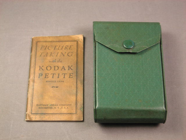 Kodak Petite Blue Art Deco Folding Vest Pocket Camera 8