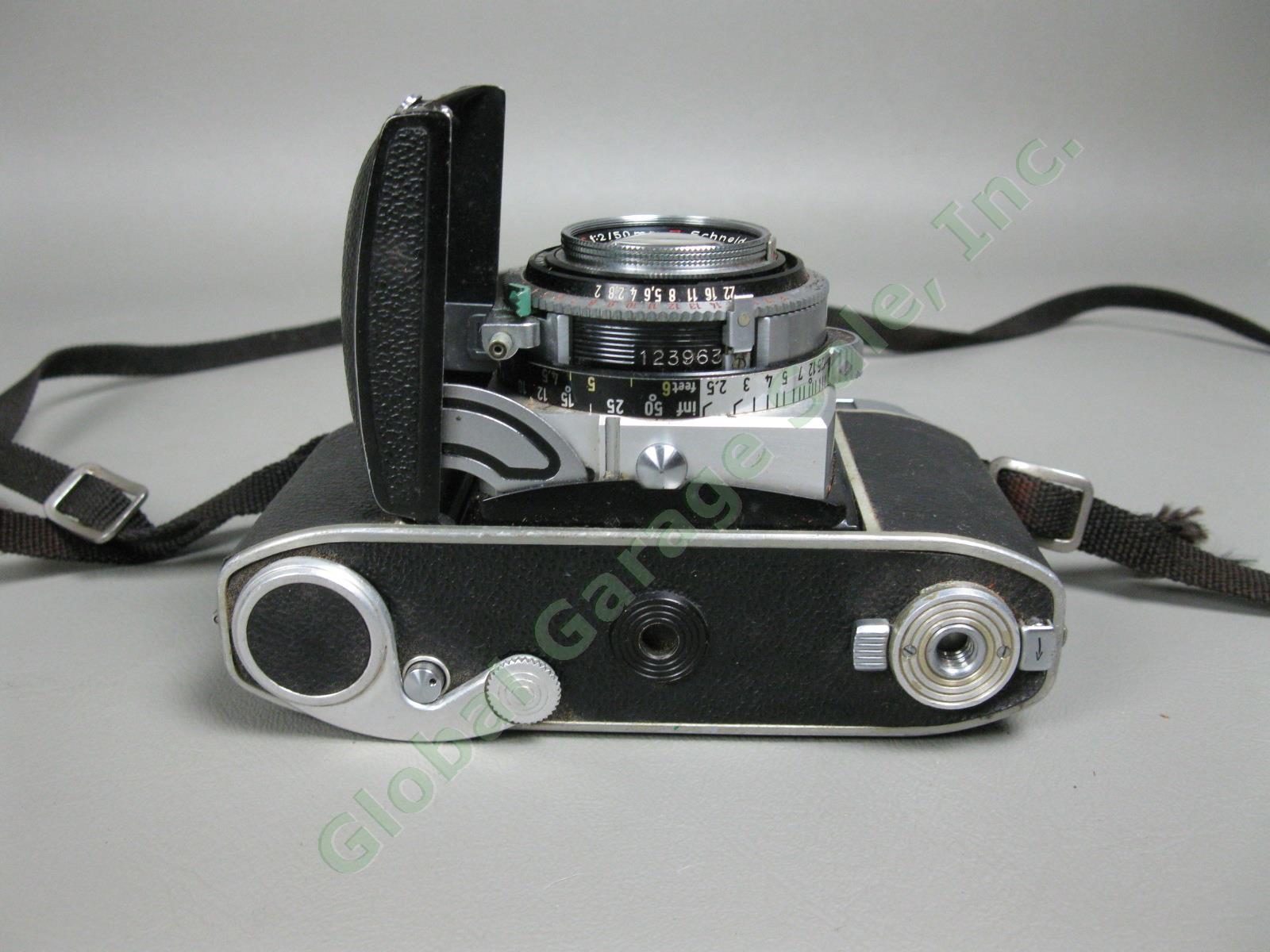 Vintage Kodak Retina IIIc Flashholder Camera + Extra Lens & Flashbulbs For Parts 3