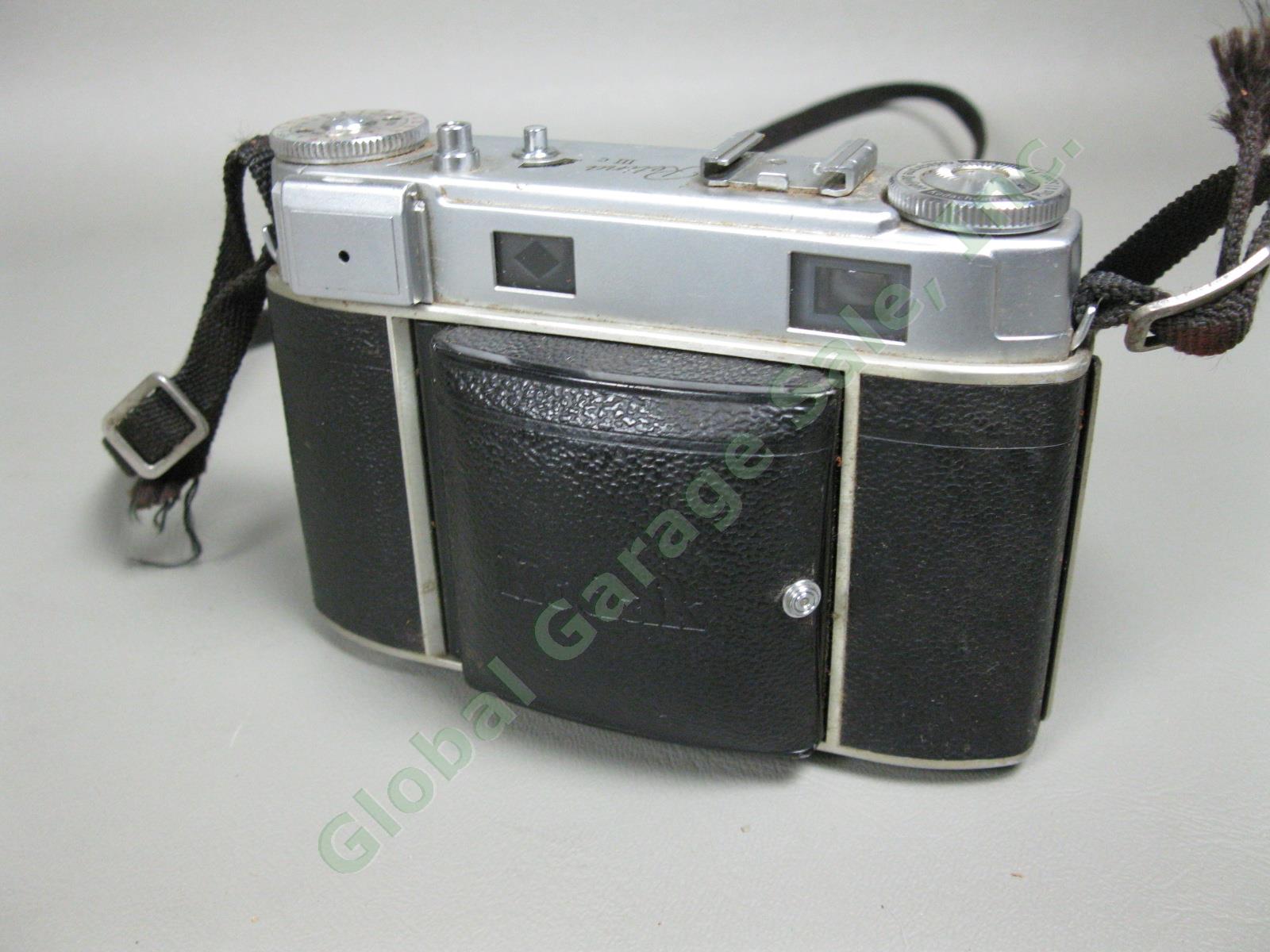 Vintage Kodak Retina IIIc Flashholder Camera + Extra Lens & Flashbulbs For Parts 4