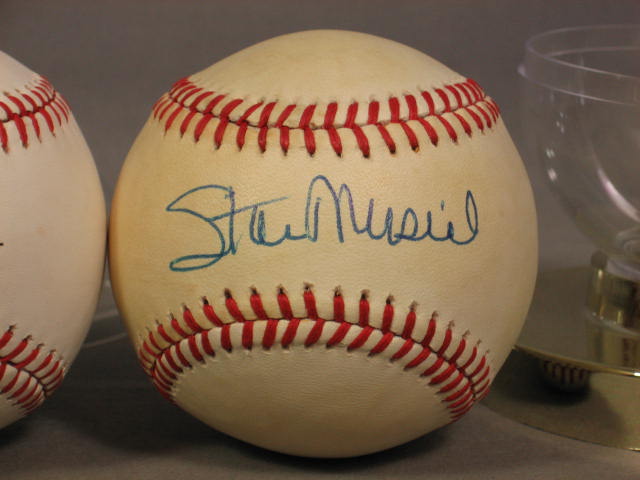 Stan Musial Bob Gibson Hand Signed Baseballs Cardinals 1