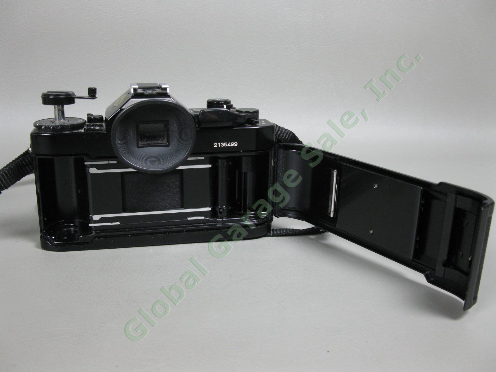 Canon A-1 Camera 35mm Film SLR F1.8 Lens 50mm & 70-210mm Zoom Lens Vivitar Flash 6