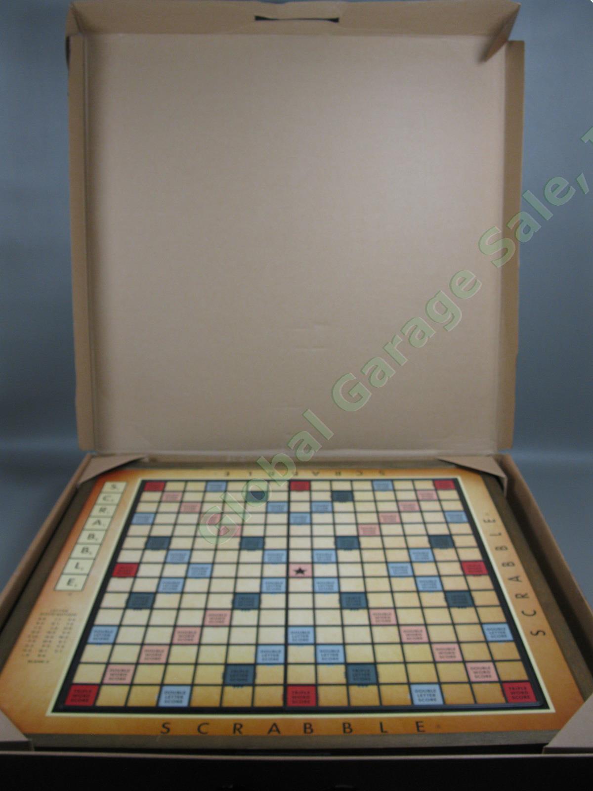 EXTRA LARGE Restoration Hardware Deluxe Vintage Rotating Scrabble Board Mint NR 6