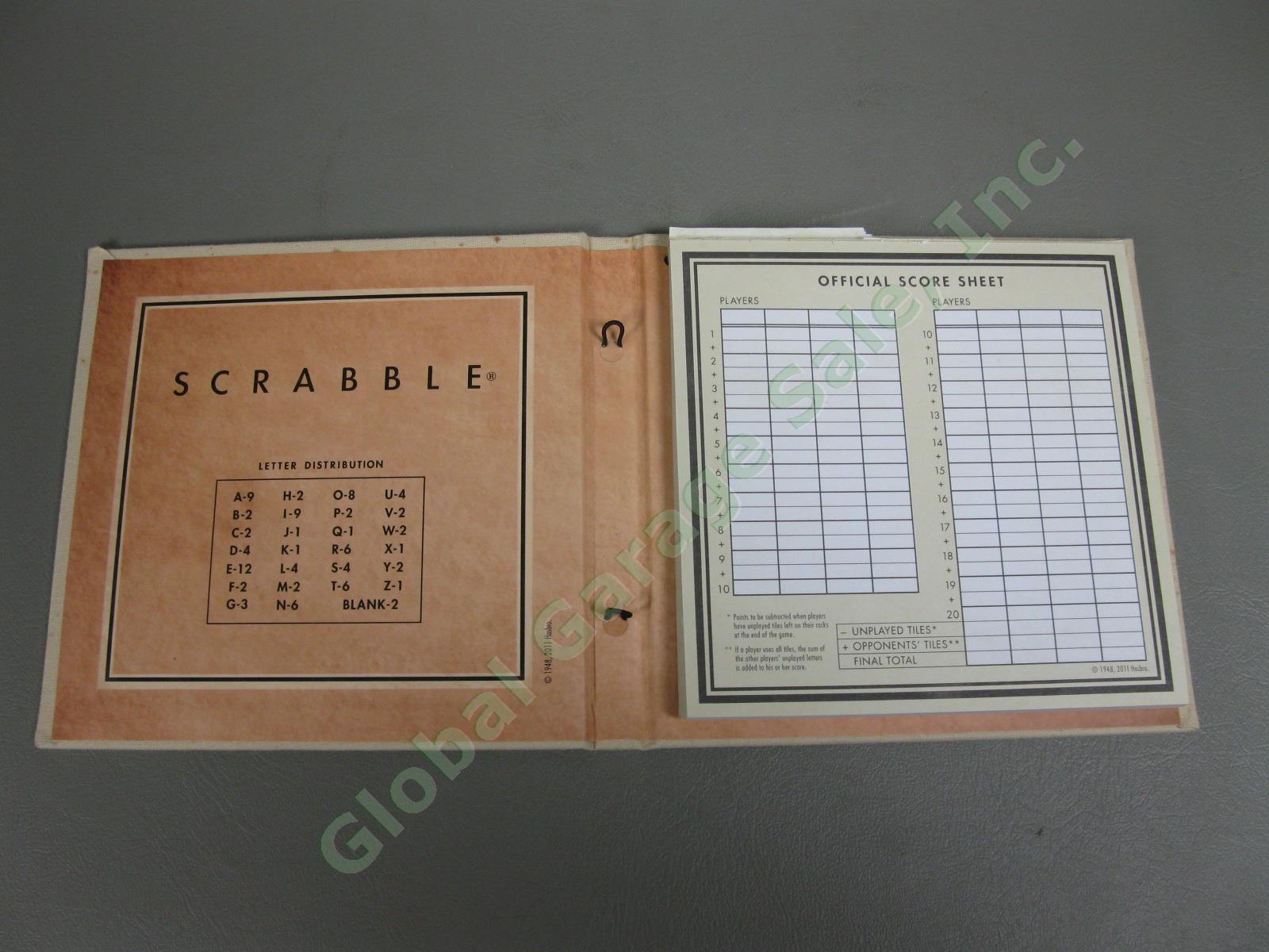 EXTRA LARGE Restoration Hardware Deluxe Vintage Rotating Scrabble Board Mint NR 13