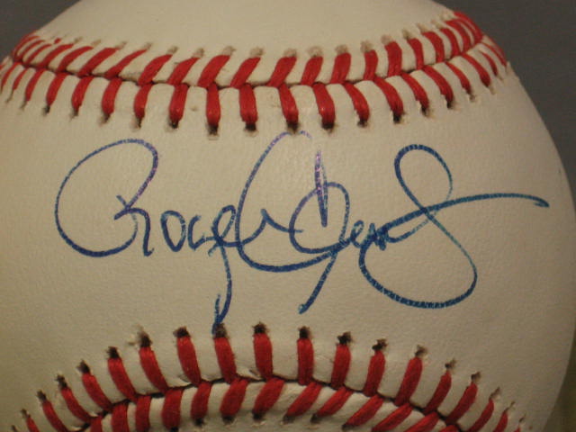 Roger Clemens Dwight Evans Signed Baseballs Boston Red Sox NR! 2