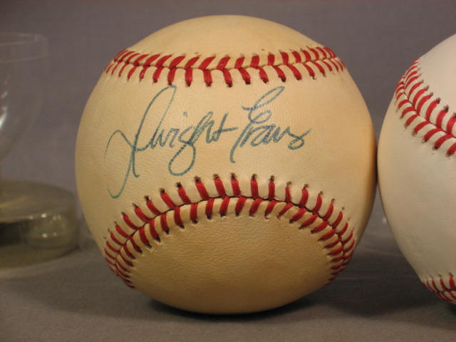 Roger Clemens Dwight Evans Signed Baseballs Boston Red Sox NR! 4