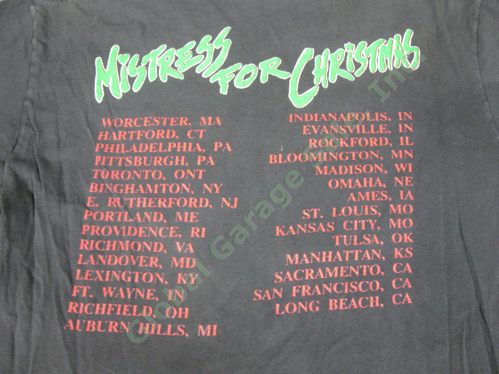 2 Vintage AC/DC T-Shirts Lot Mistress For Christmas Concert Tour & TNT Size M/L 3