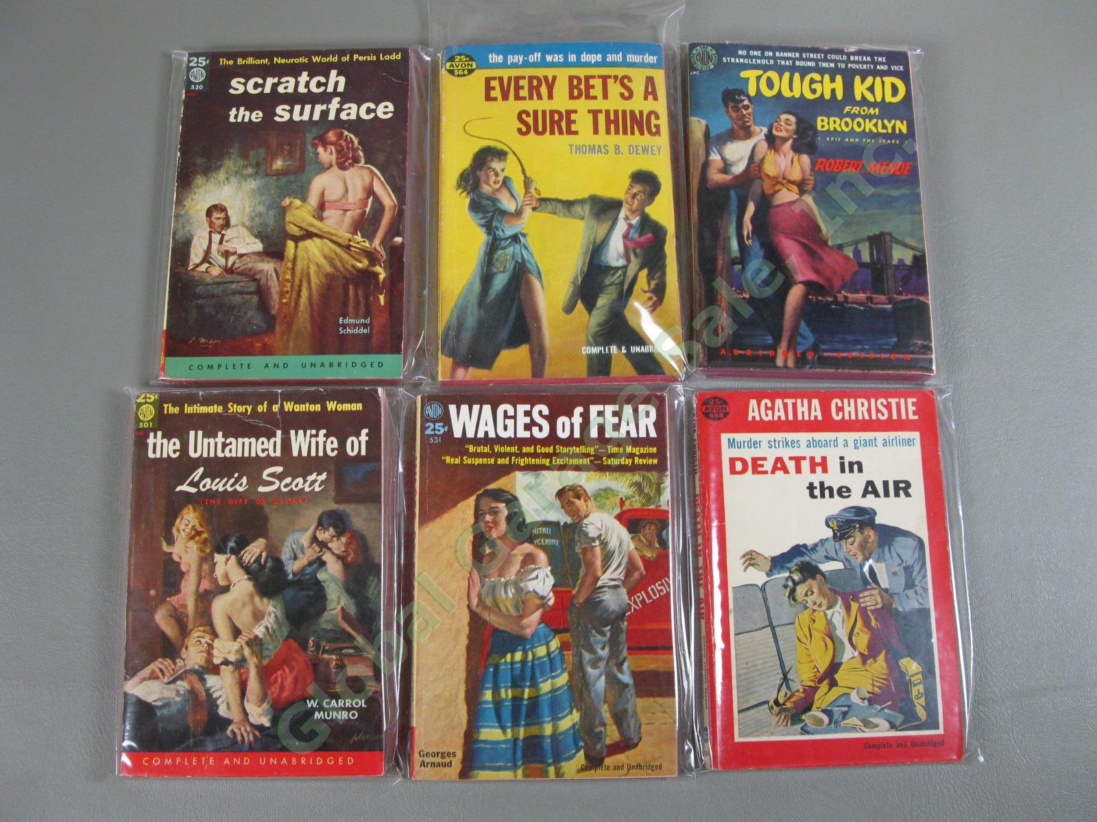 67 Vintage 1940s 50s Sleaze Pulp Fiction Erotica Adult Nightstand Book Lot Avon+ 1