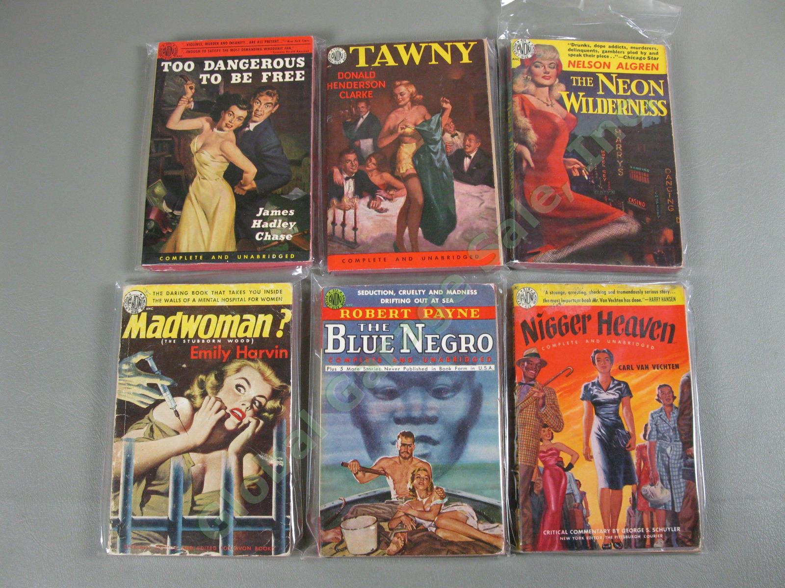 67 Vintage 1940s 50s Sleaze Pulp Fiction Erotica Adult Nightstand Book Lot Avon+ 2