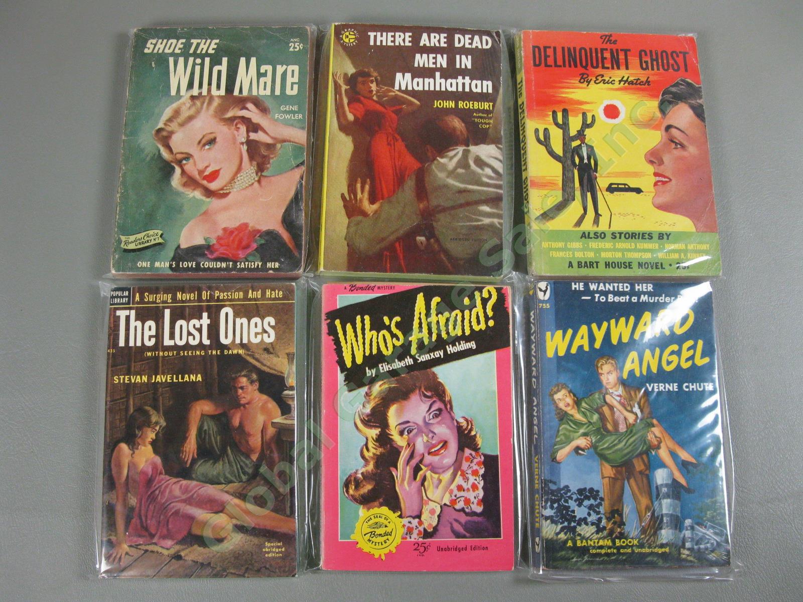 67 Vintage 1940s 50s Sleaze Pulp Fiction Erotica Adult Nightstand Book Lot Avon+ 8