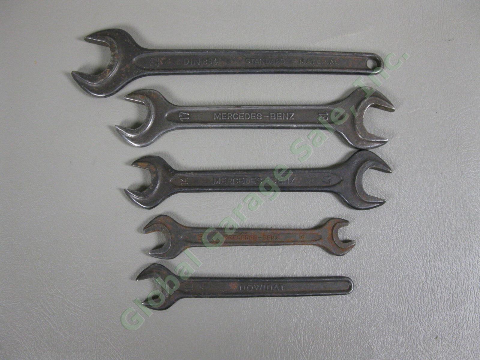 Vintage OEM Mercedes Benz 1951 350S Factory 14-Pc Tool Kit Dowidat Canvas 1950s 5