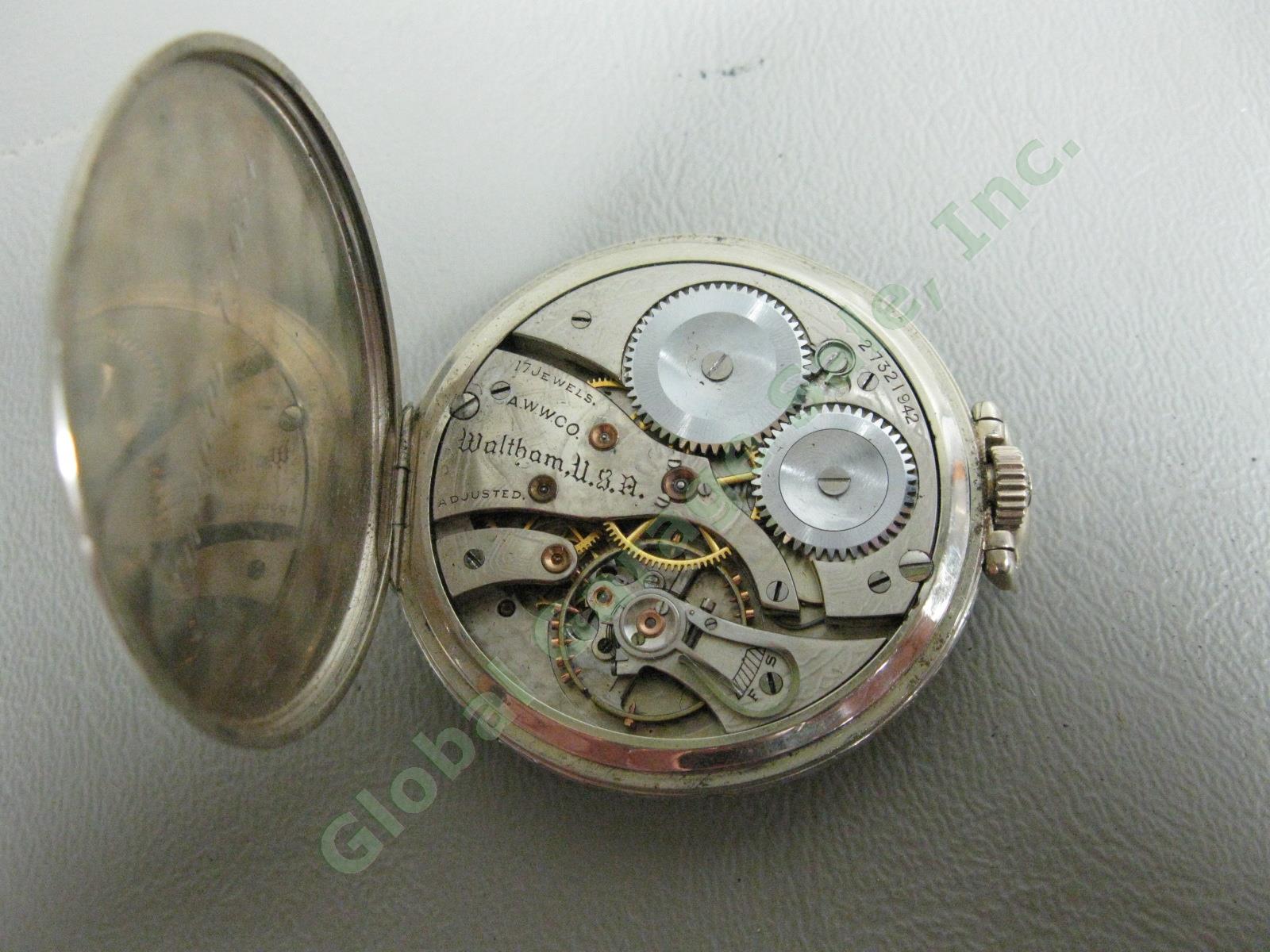 Waltham 17 Jewel Secometer & Westclox Analog Pocket Watch Set Lot Tested IWC NR 8