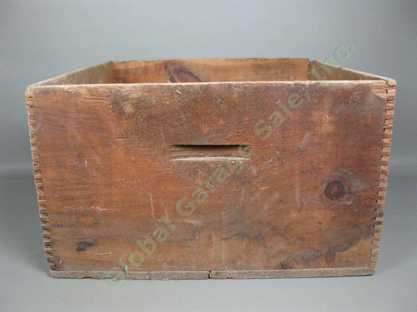 Antique 1917 Hammond Typewriter Railroad Shipping Crate Wood Box Boston MA NR! 5