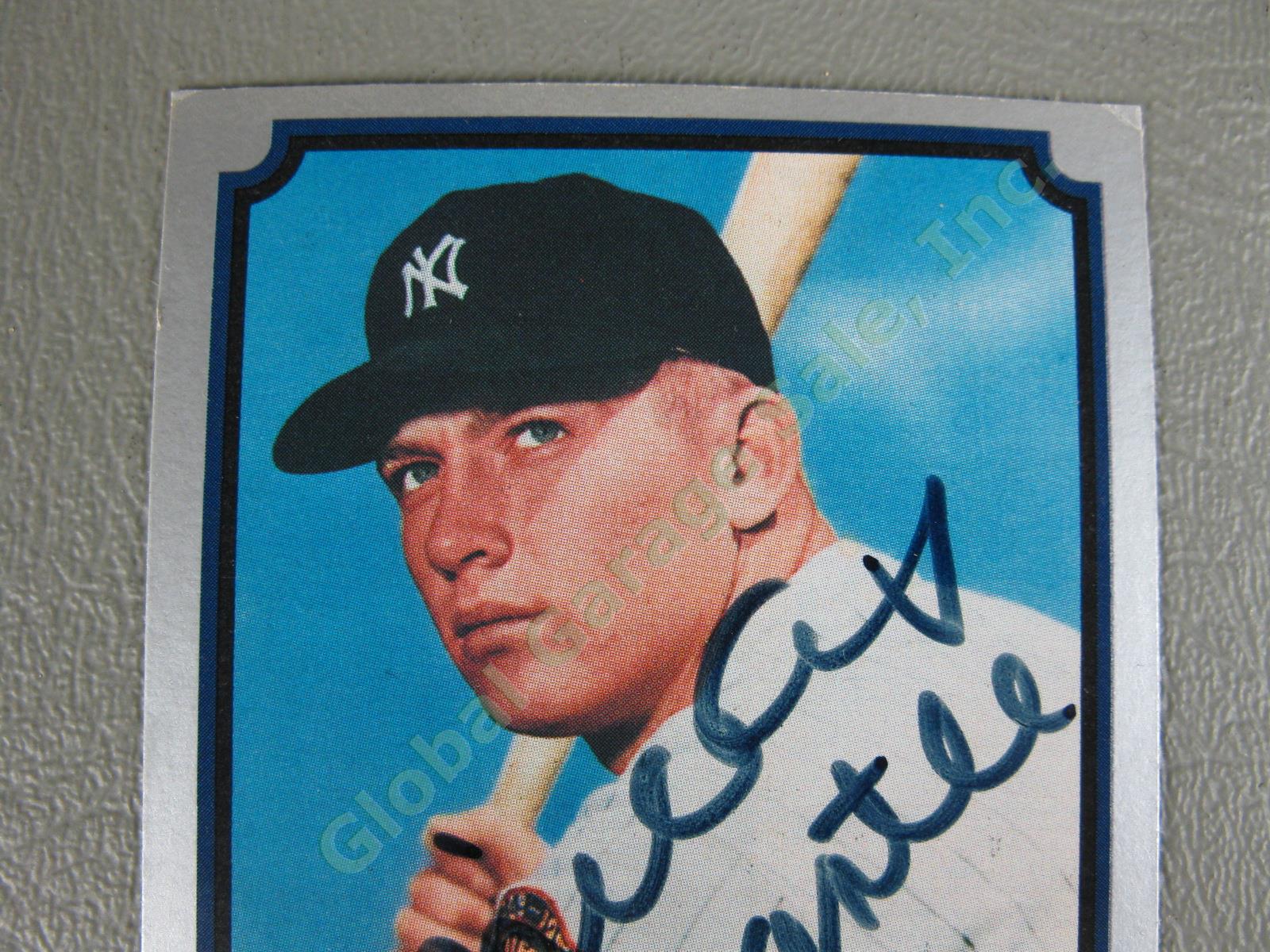 Mickey Mantle Hand Signed Baseball Card Legends #7 JSA Authenticated NY Yankees 2